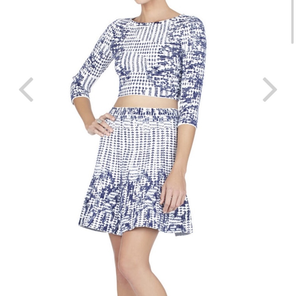 BCBG Miranduh Crop Top &Peyton ALine Skirt W/Tags